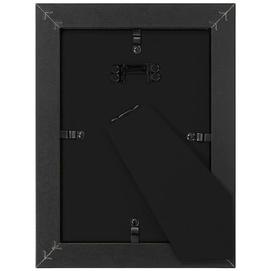 WallsThatSpeak Black Picture Frame with Easel and Glass